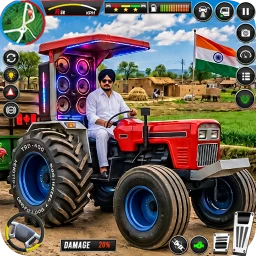 Real Indian Farming Tractor 3D